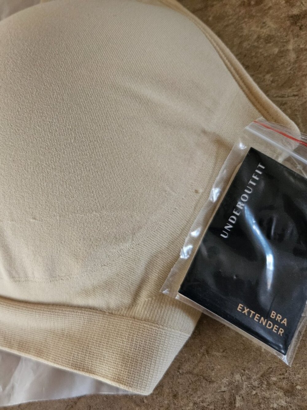 Underoutfit Perfect Neckline Bra 2XL Sand Beige Wireless Comfort Bra NWT - Picture 2 of 5